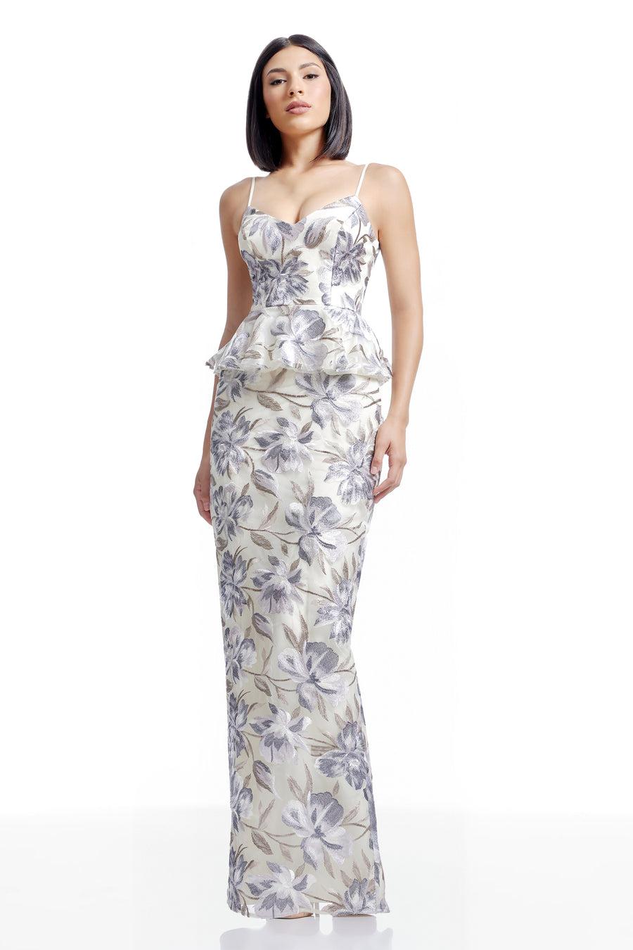 dress the population Akiah Dress white