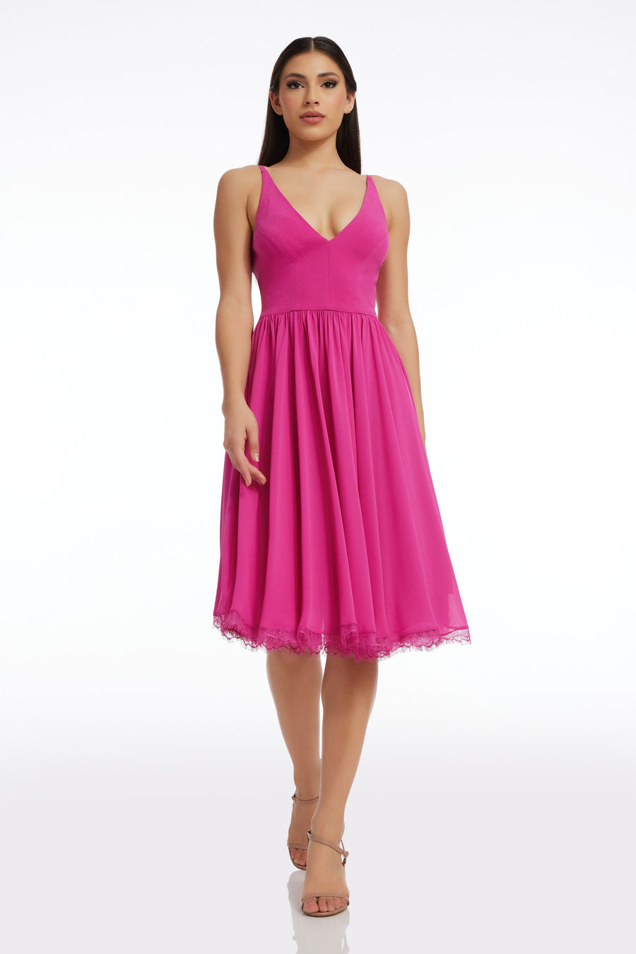 Dress The Population Alicia Dress White