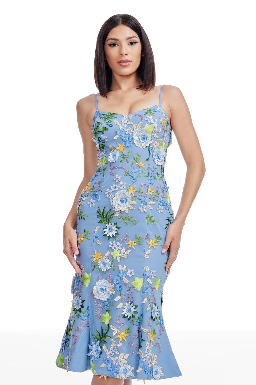 Dress The Population Allona Dress White