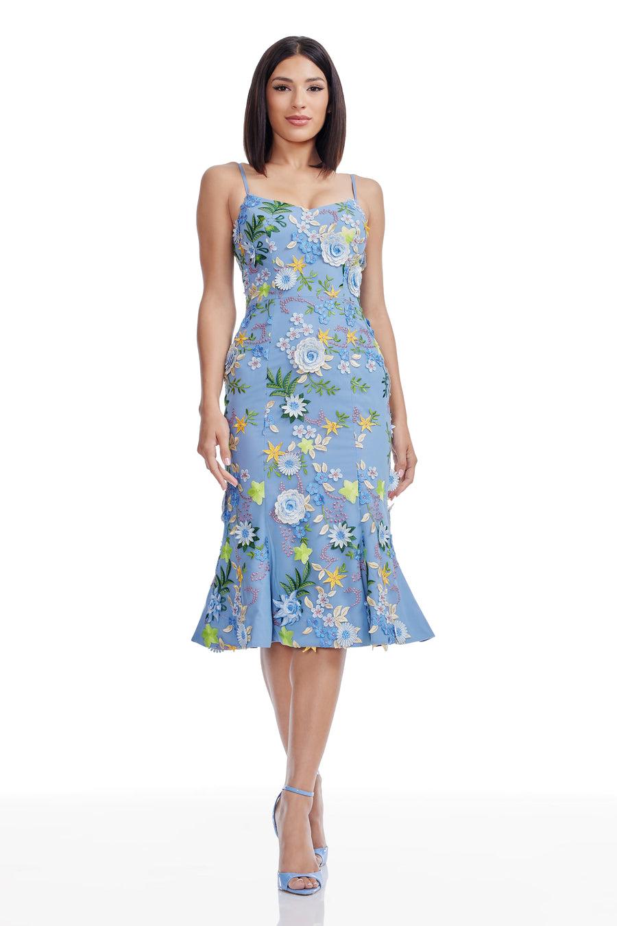 dress the population Allona Dress white