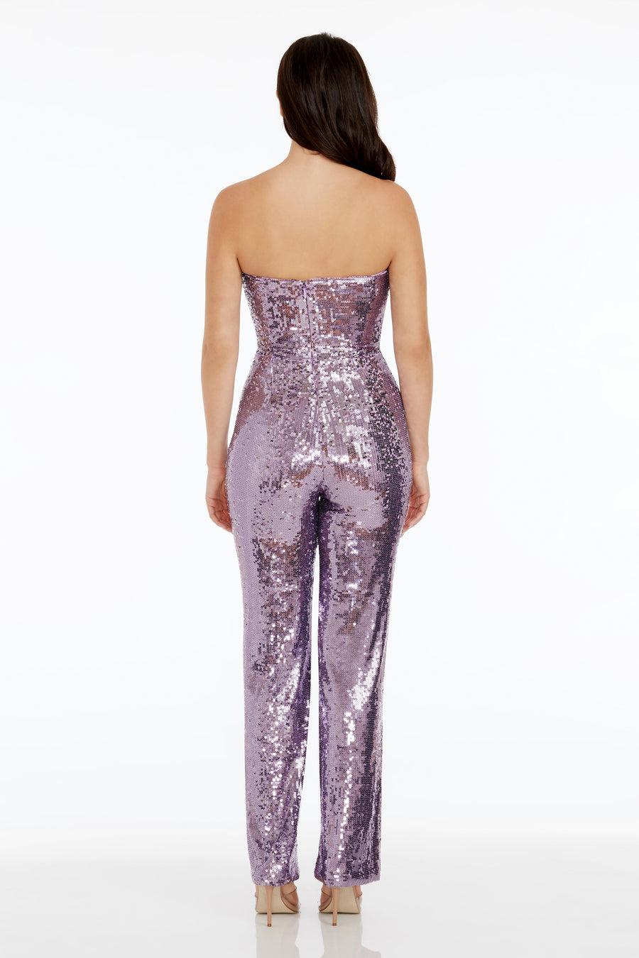 Dress The Population Andy Jumpsuit White