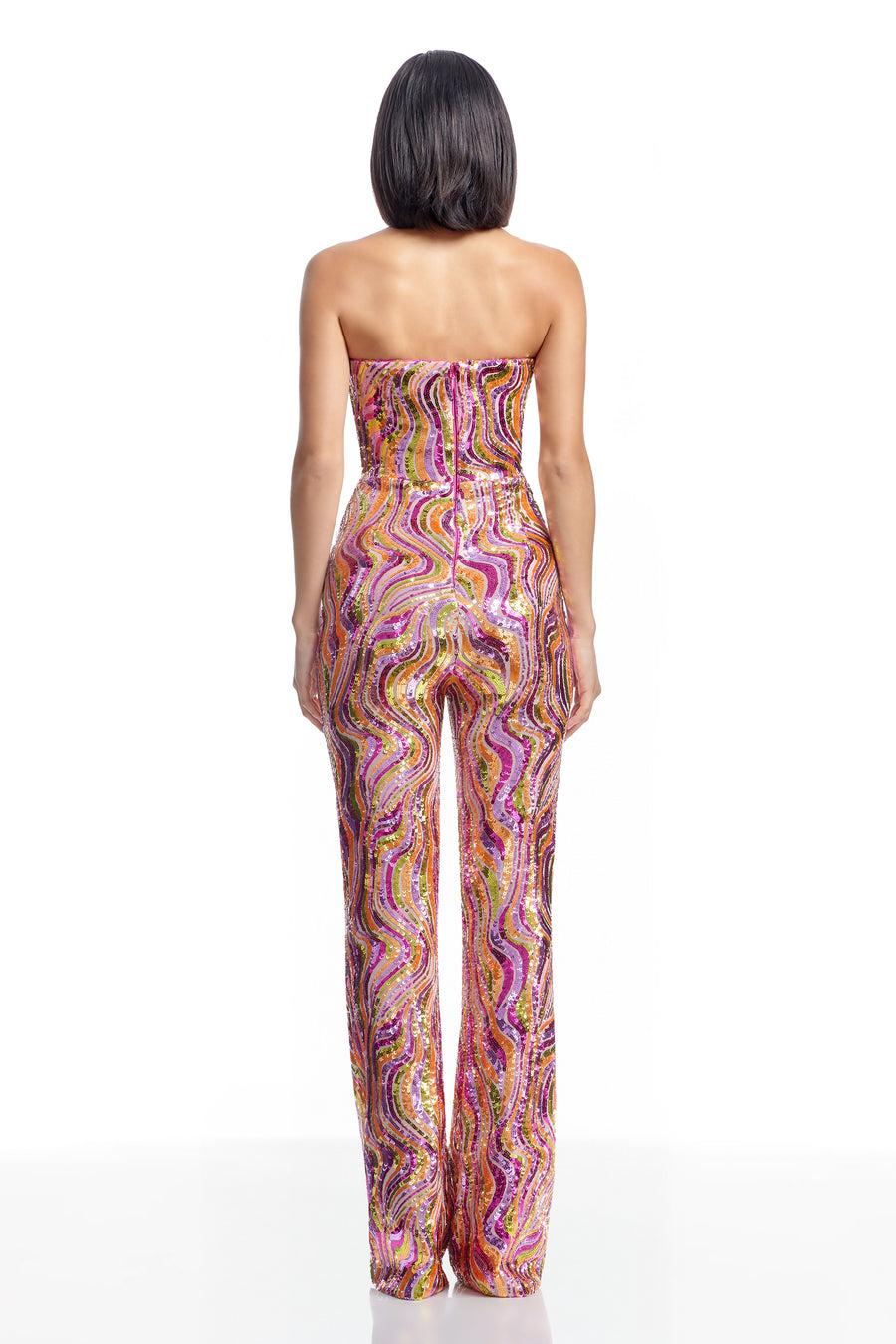 Dress The Population Andy Jumpsuit White