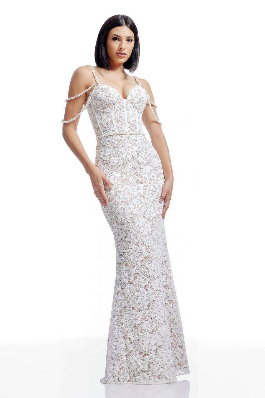 Dress The Population Antoinette Dress White