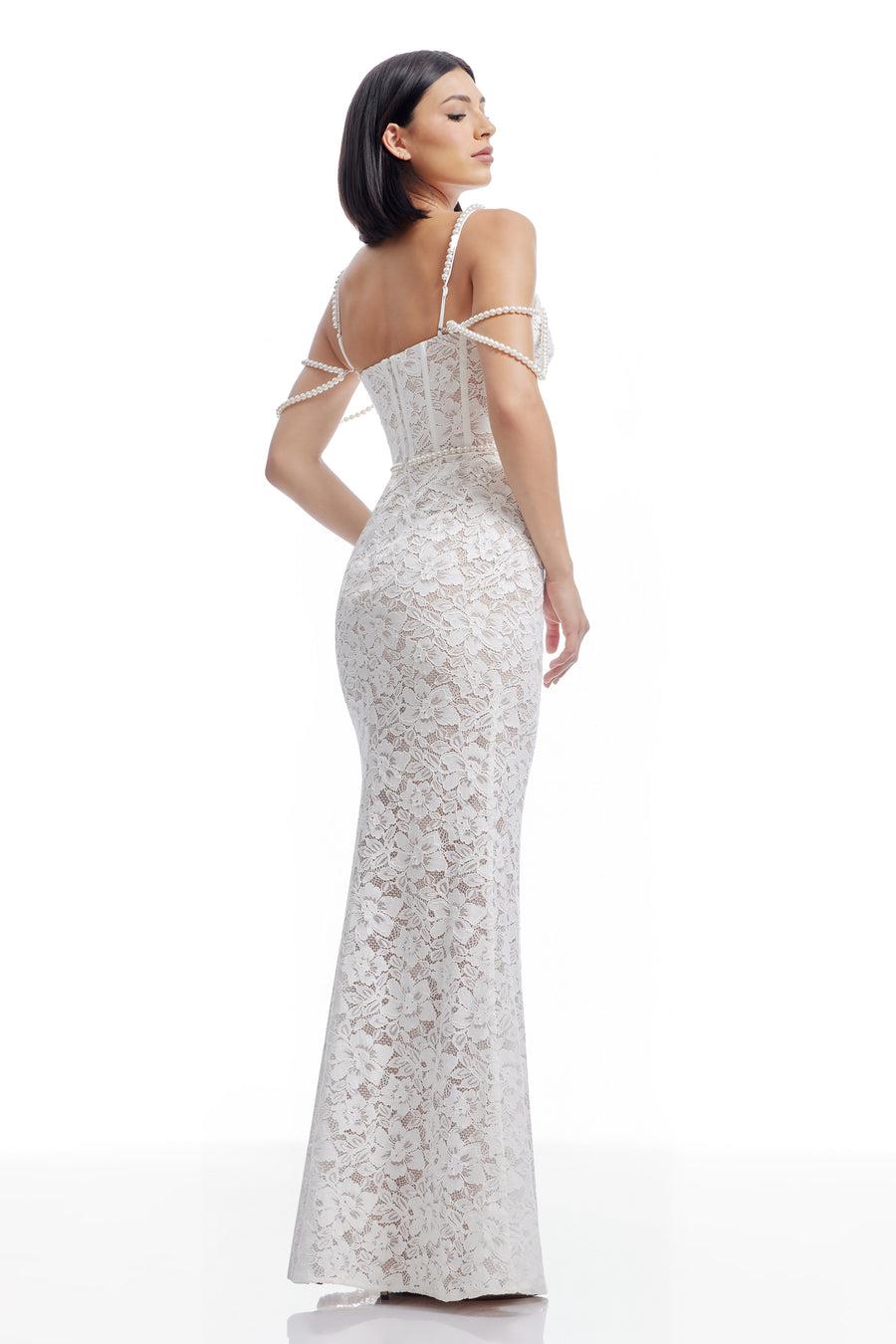 Dress The Population Antoinette Dress White