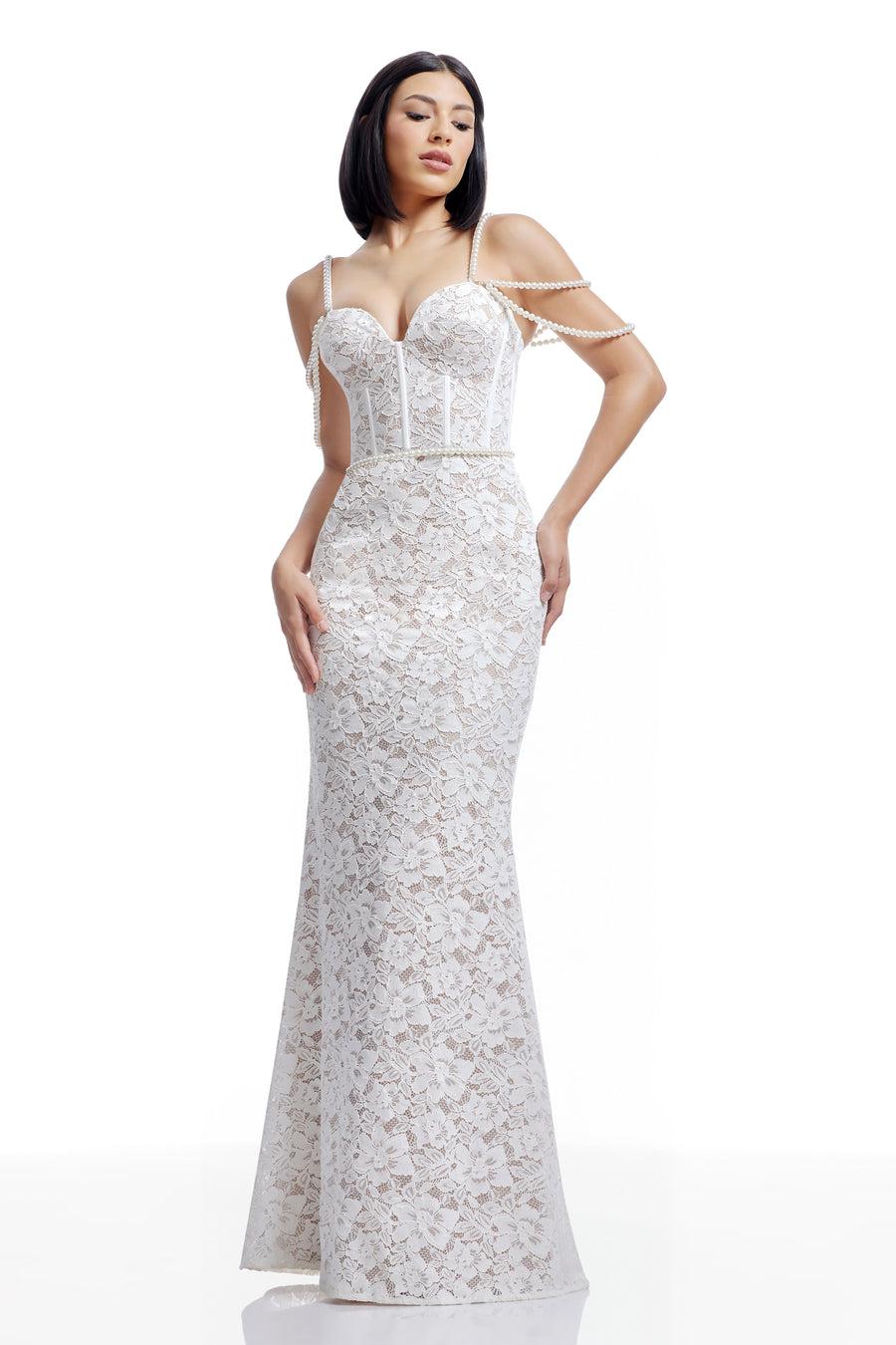 Dress The Population Antoinette Dress White