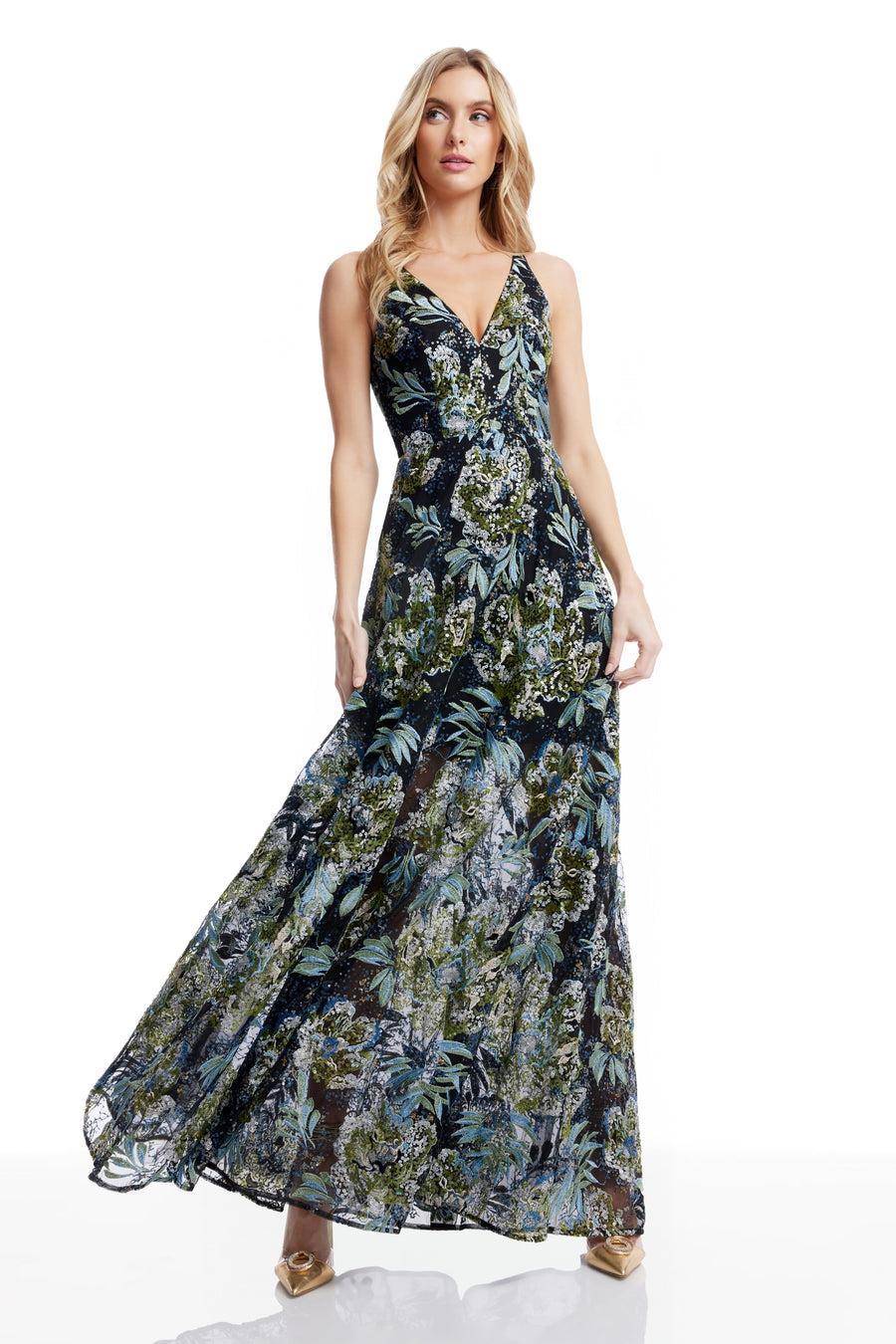 Dress The Population Ariyah Gown White