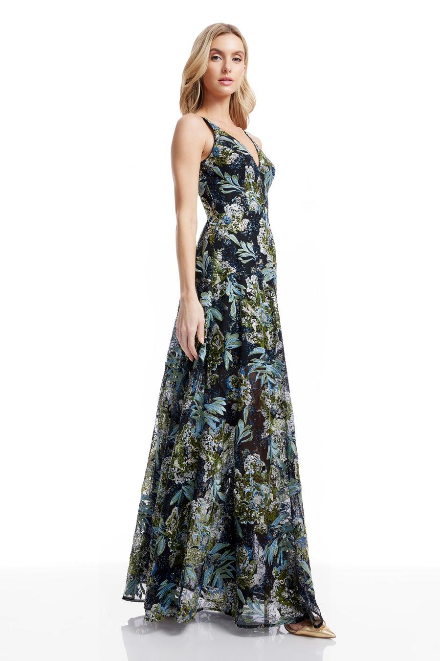 Dress The Population Ariyah Gown White