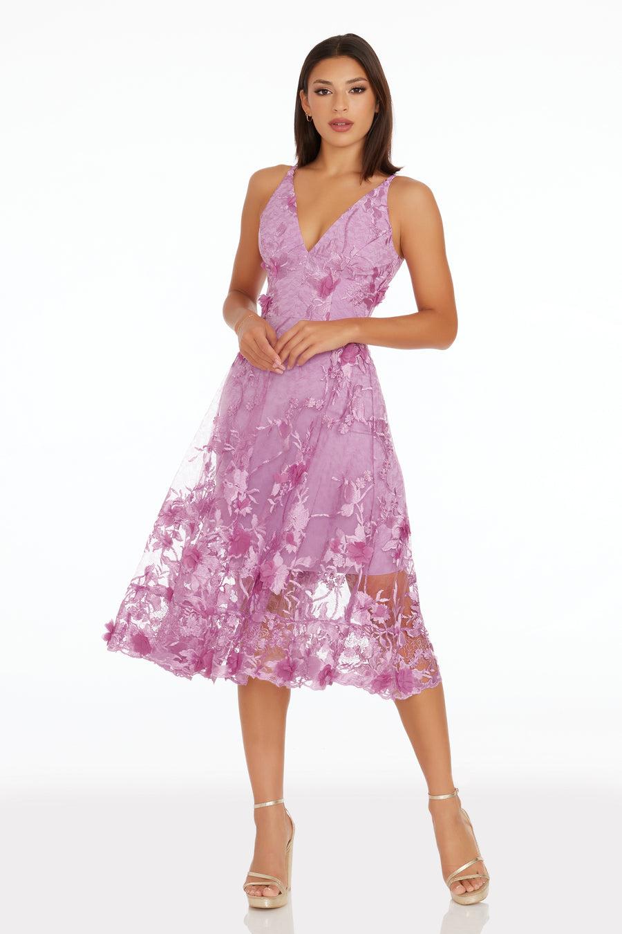 dress the population Audrey Dress white