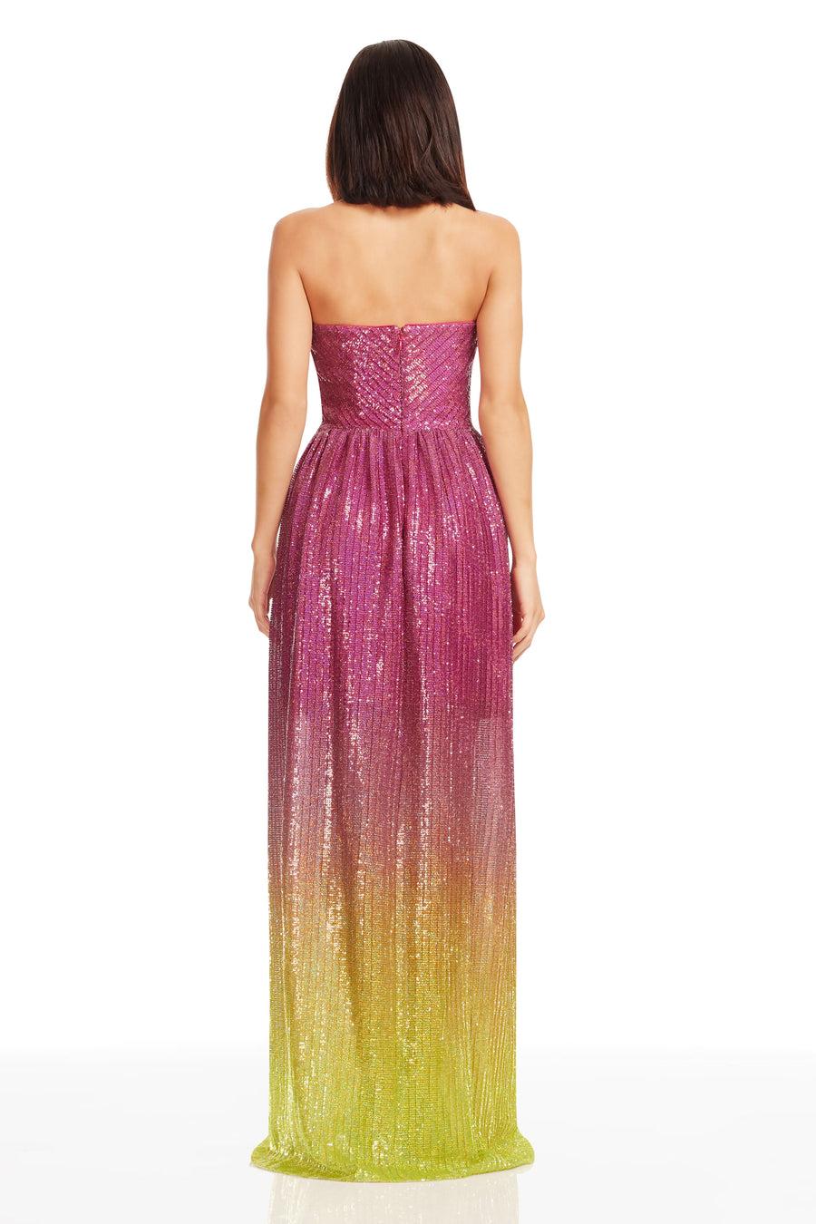 Dress The Population Audrina Gown White
