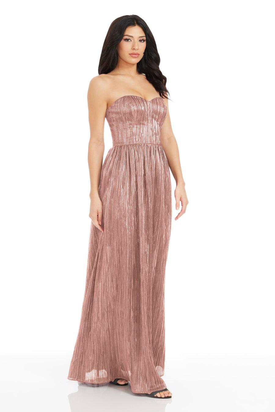 Dress The Population Audrina Gown White