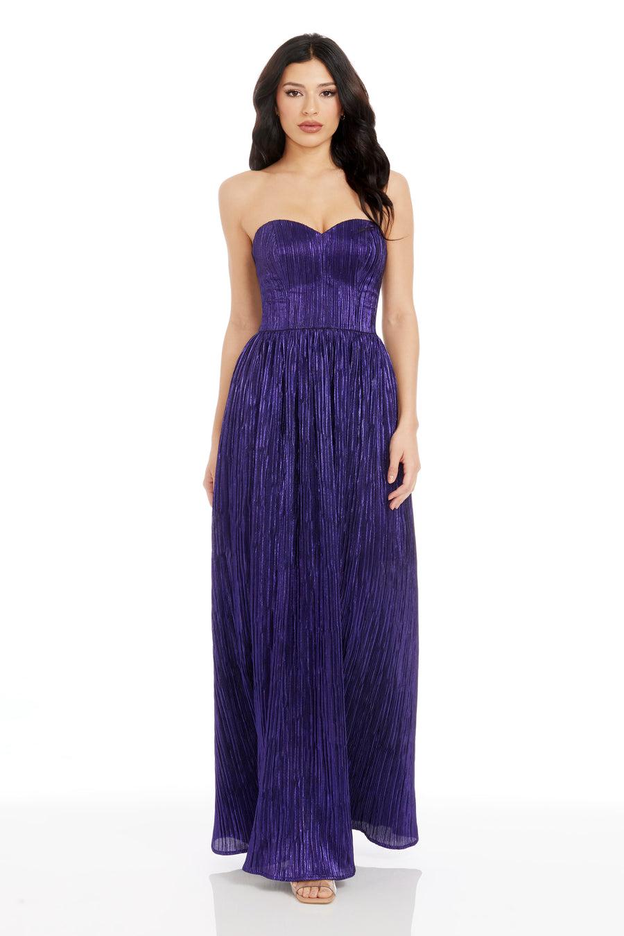 Dress The Population Audrina Gown White