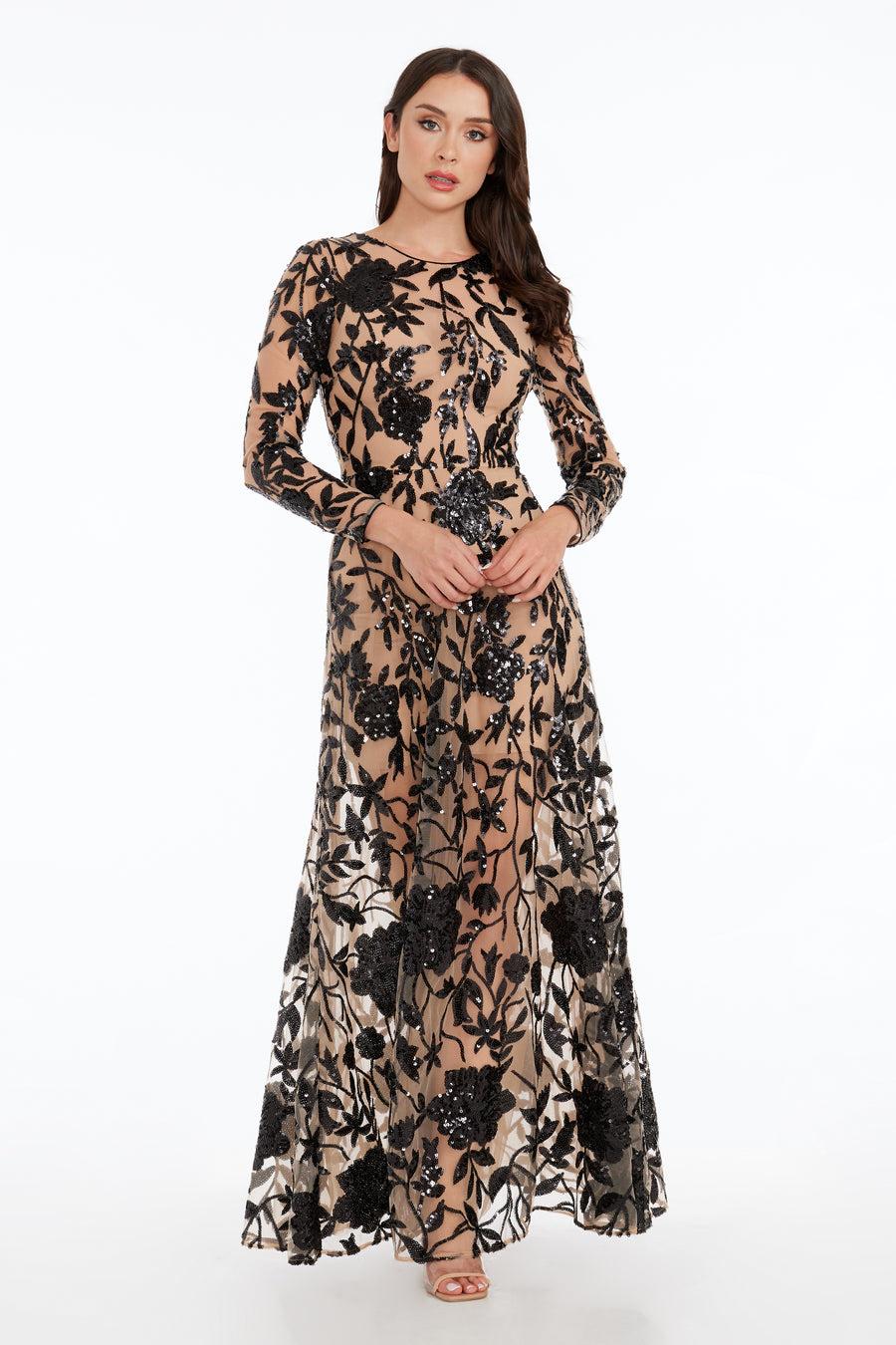 dress the population Ava Gown white
