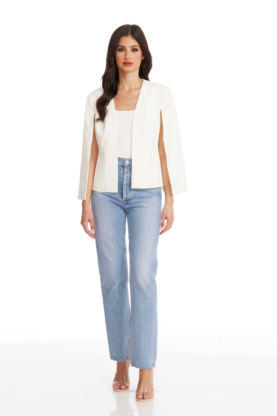Dress The Population Baron Jacket White