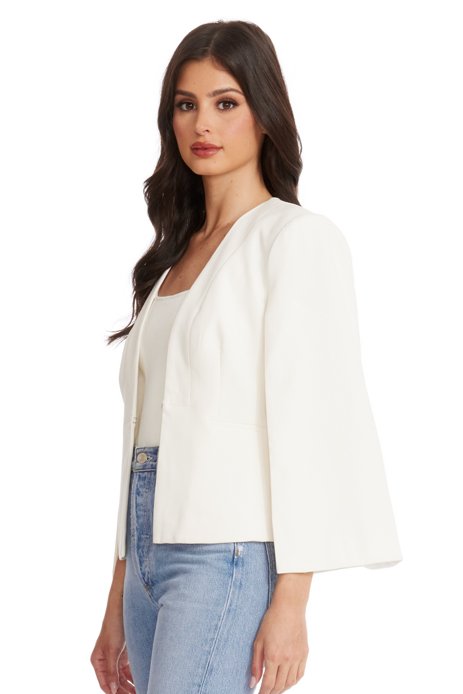 dress the population Baron Jacket white