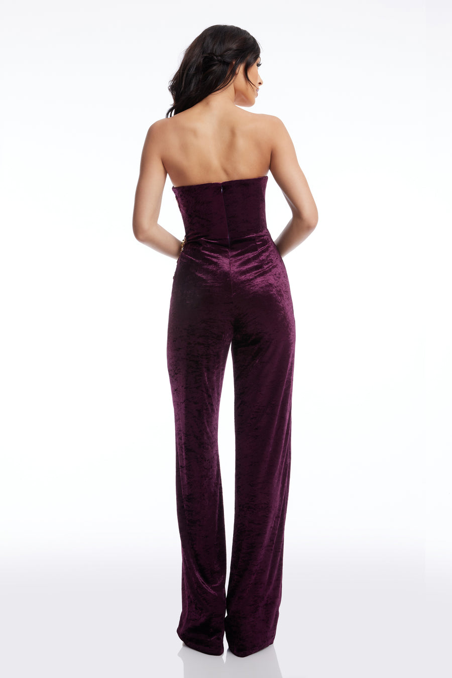 Dress The Population Beck Jumpsuit White