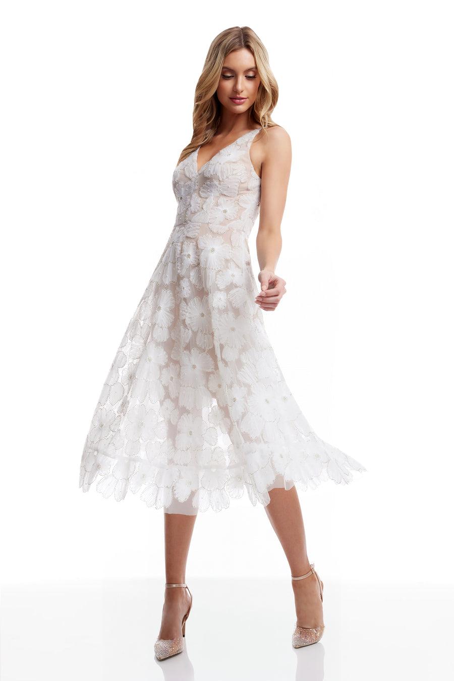 Dress The Population Blair Dress White
