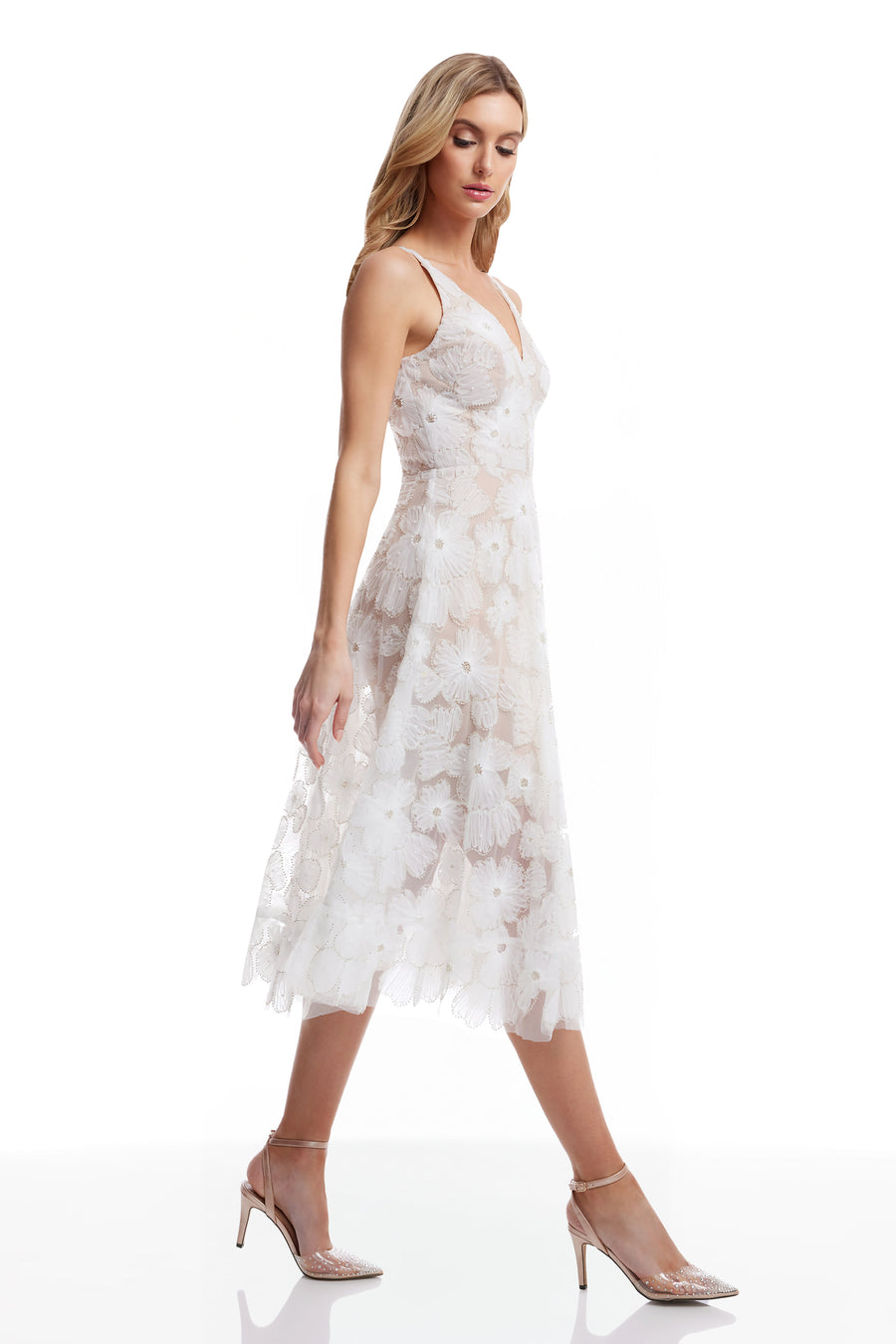 Dress The Population Blair Dress White
