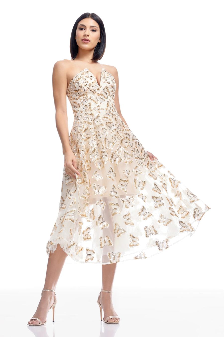 Dress The Population Briella Dress White