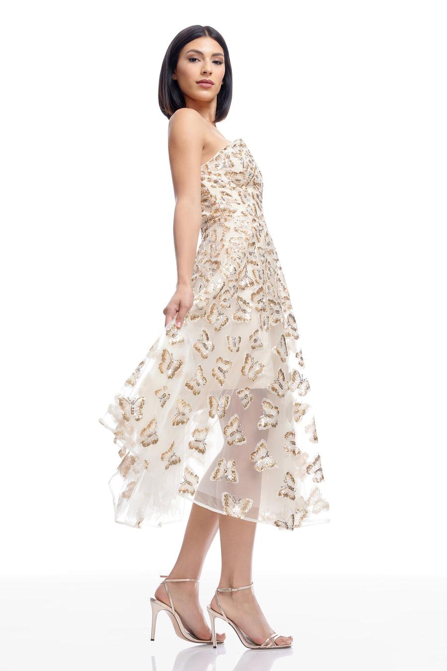 Dress The Population Briella Dress White