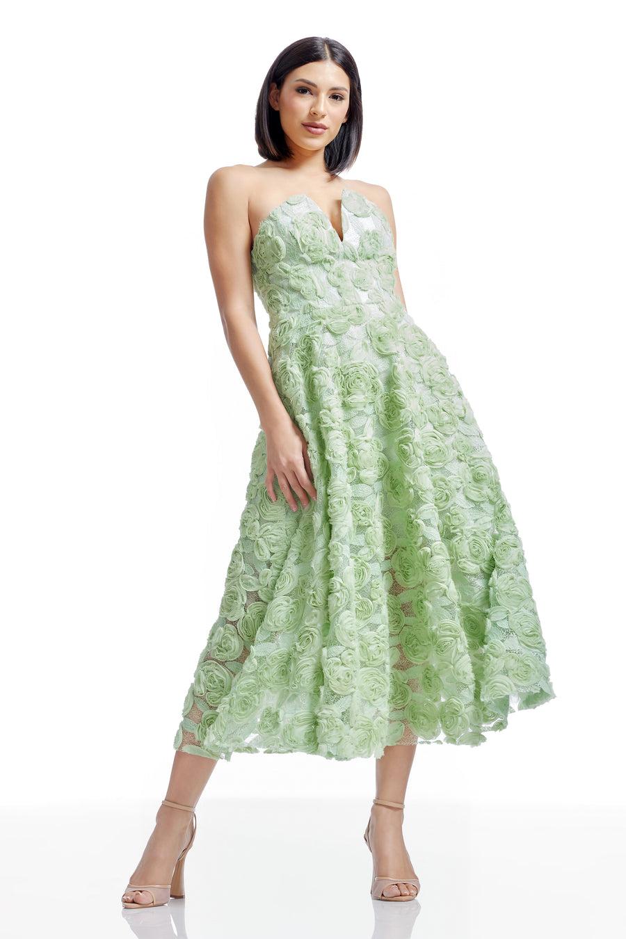 dress the population Briella Dress white