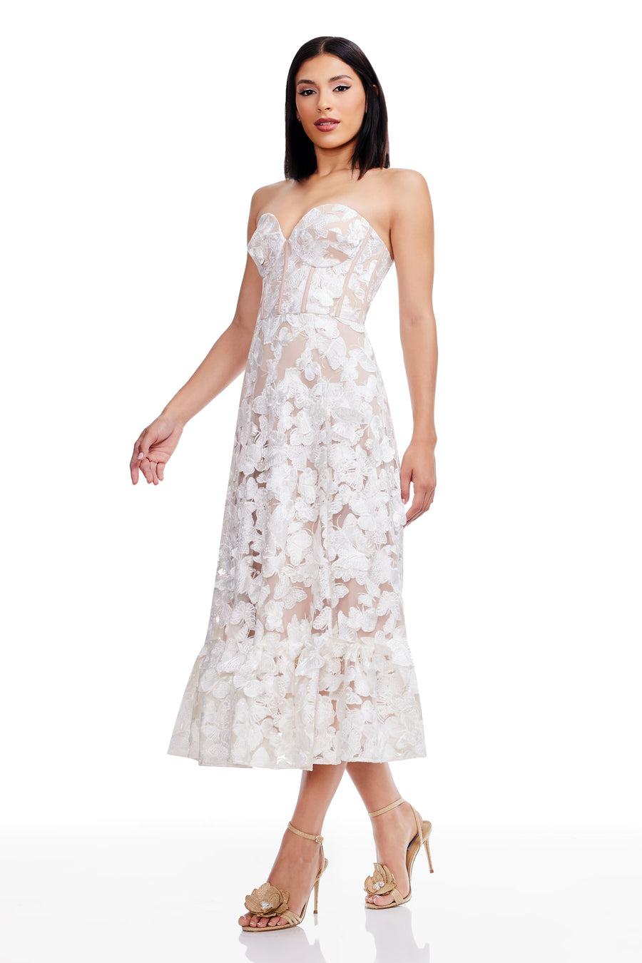 Dress The Population Carina Dress White