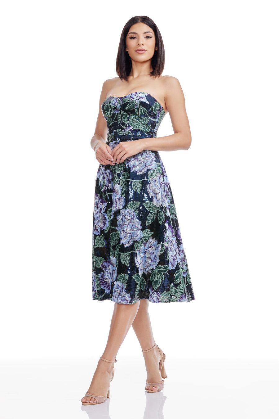Dress The Population Carlita Dress White