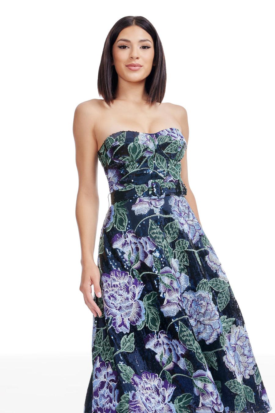 Dress The Population Carlita Dress White
