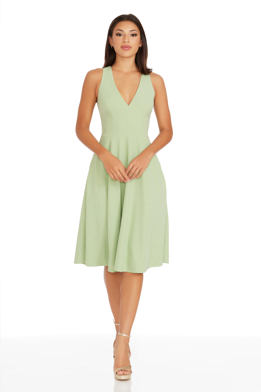 Dress The Population Catalina Dress White