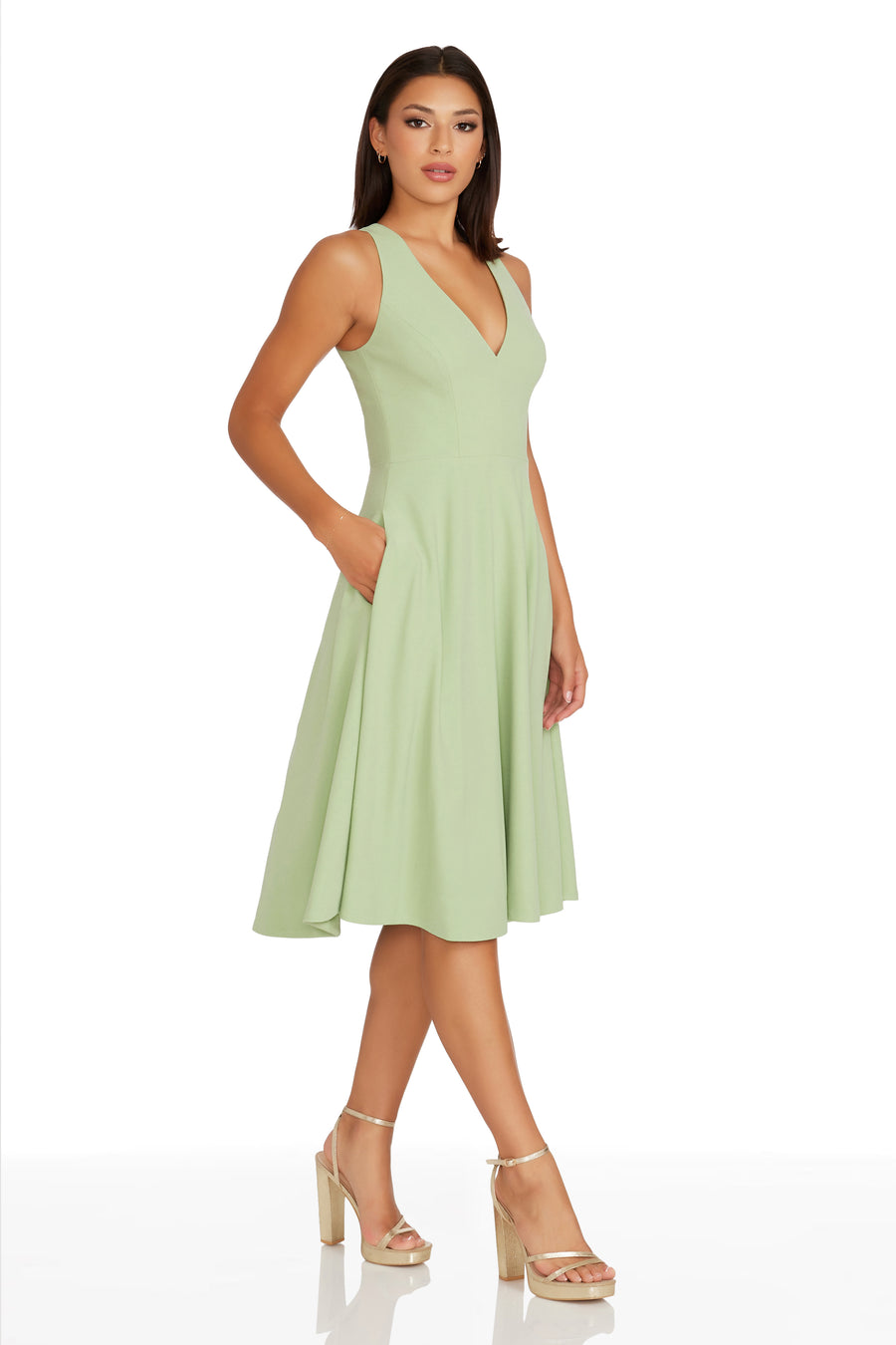 Dress The Population Catalina Dress White