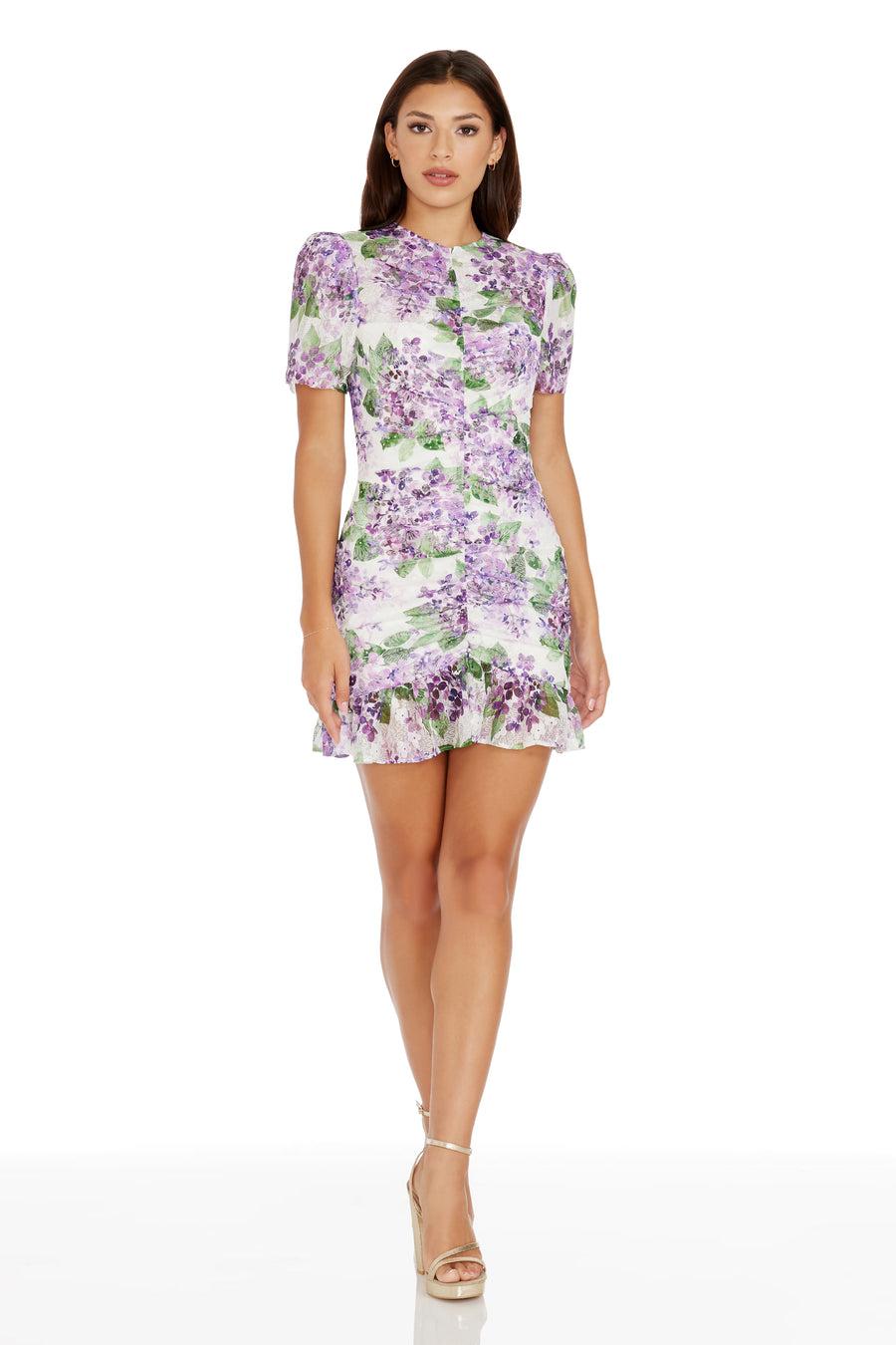dress the population Chandler Dress white