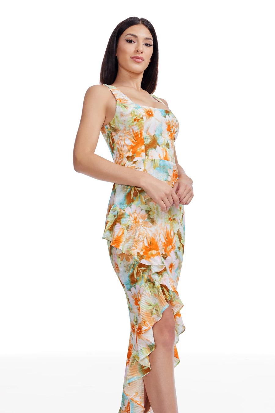 Dress The Population Charlene Dress White