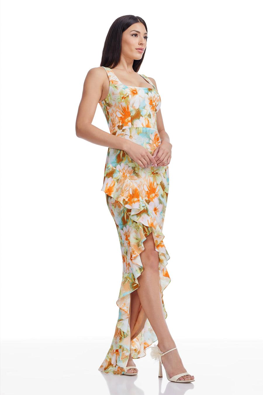 Dress The Population Charlene Dress White