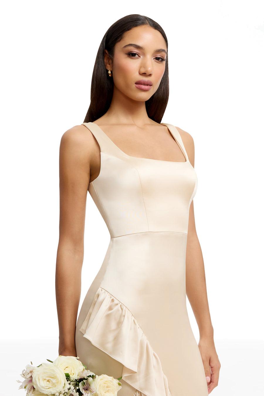 Dress The Population Charlene Gown White