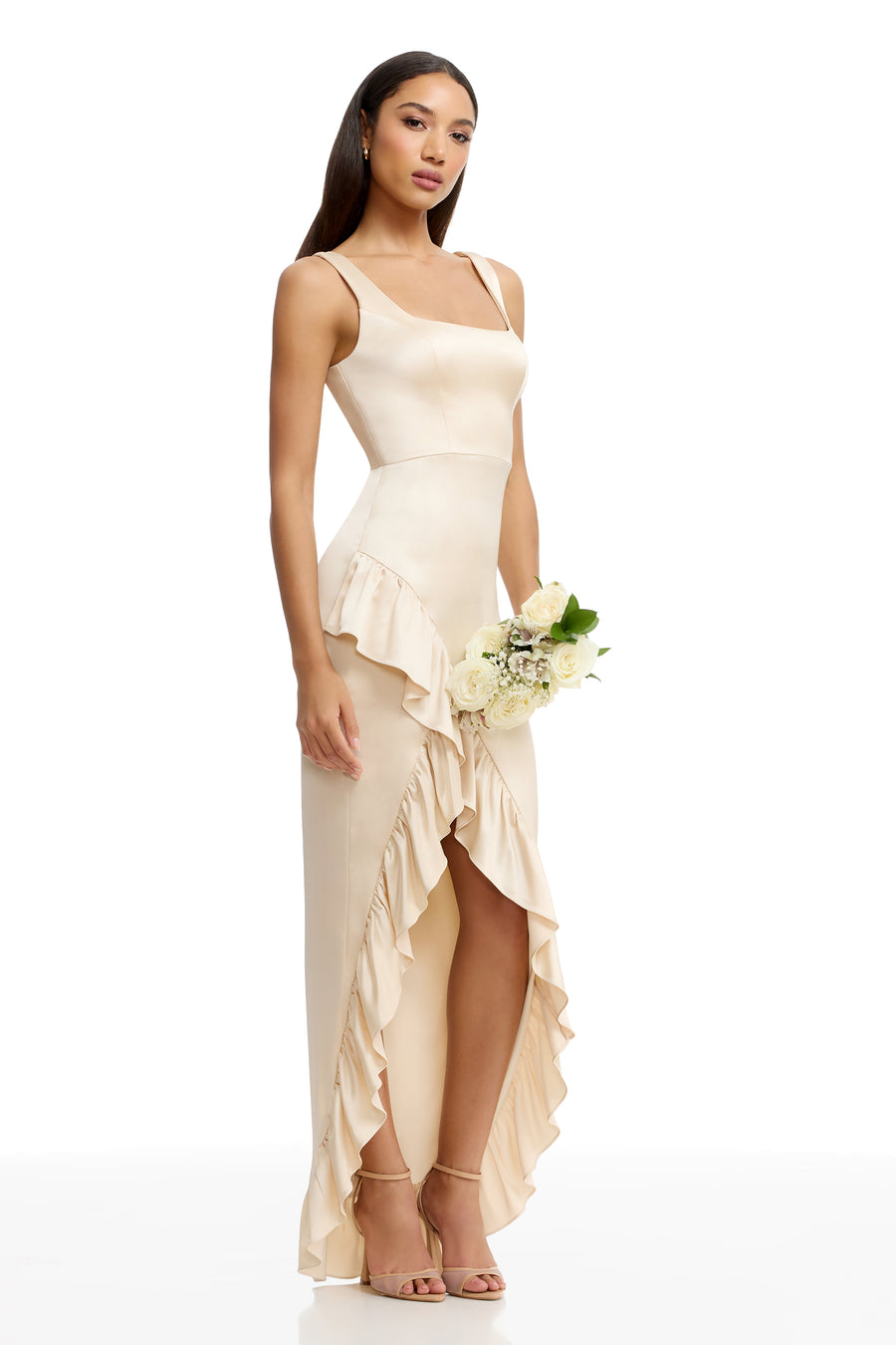 Dress The Population Charlene Gown White