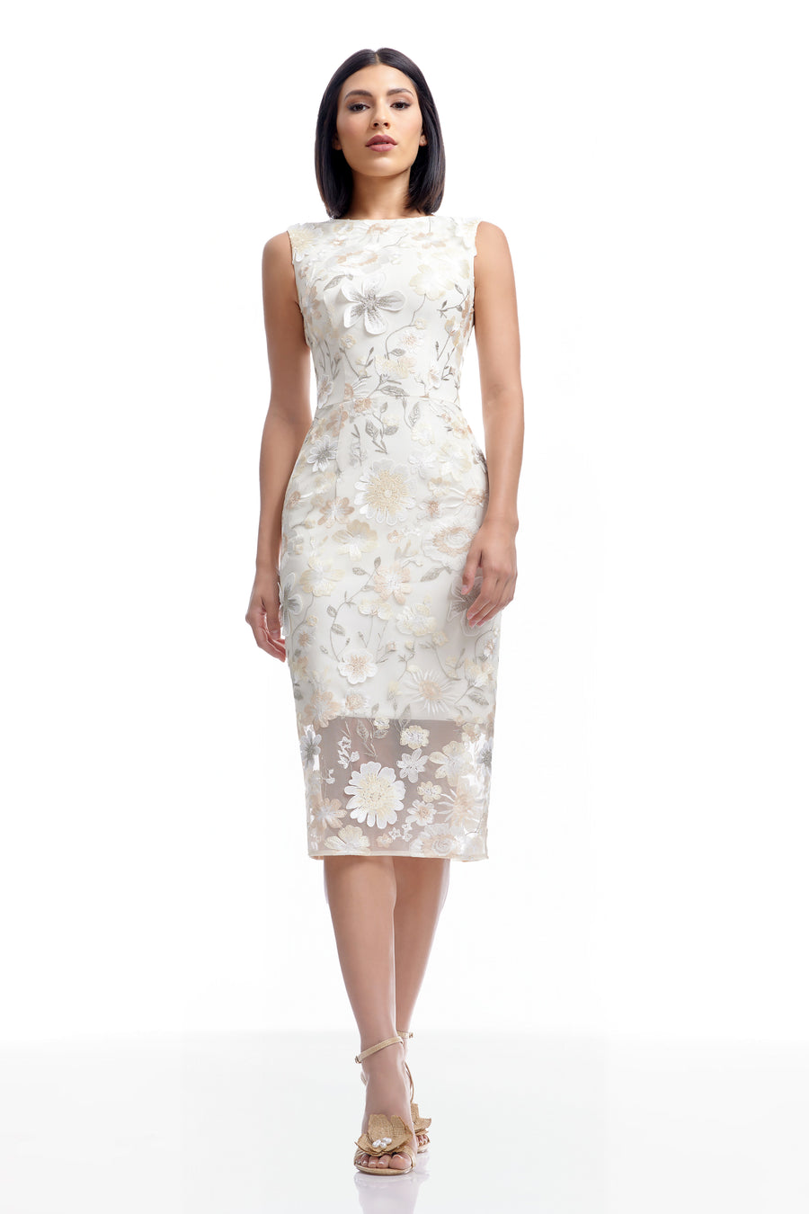 Dress The Population Claudette Dress White