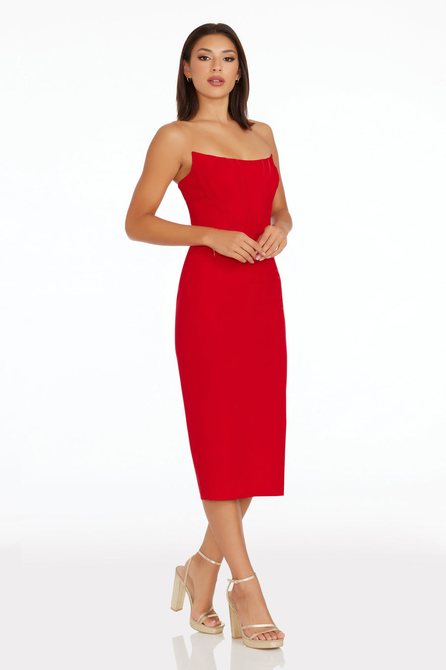 Dress The Population Cosette Dress White