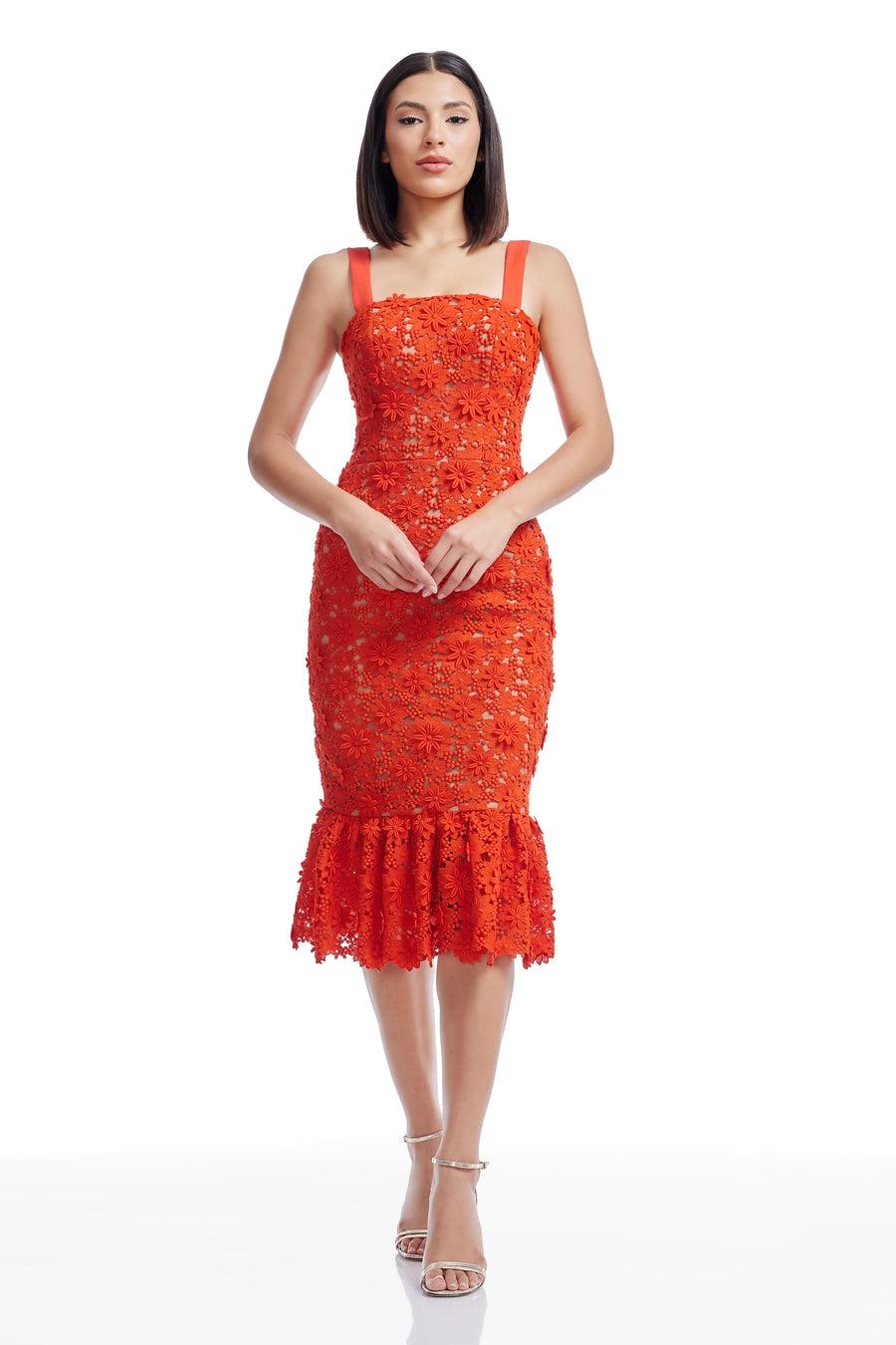 dress the population Desiree Dress white