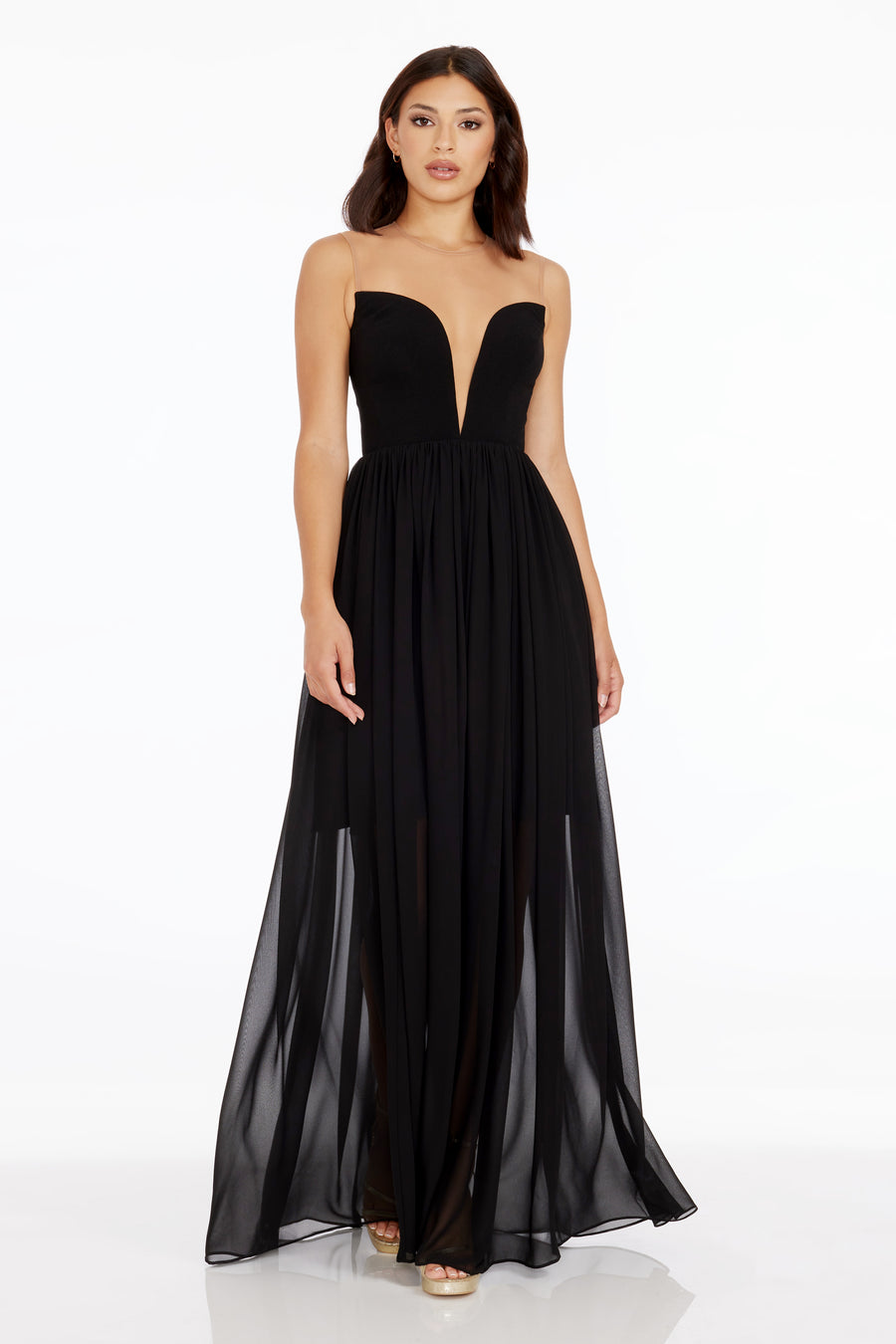 Dress The Population Eleanor Gown White