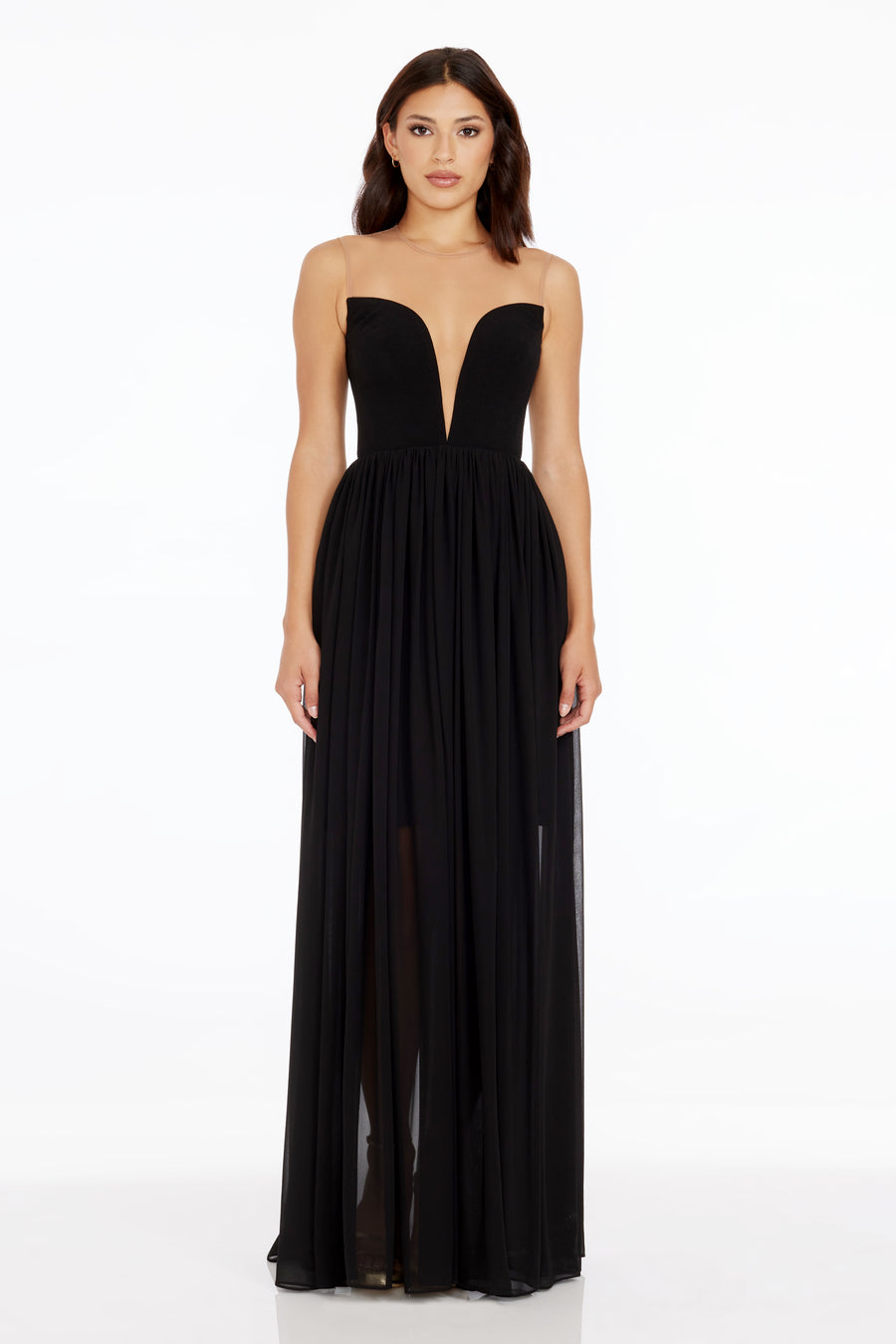dress the population Eleanor Gown white