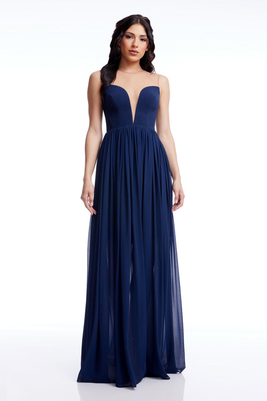 dress the population Eleanor Gown white
