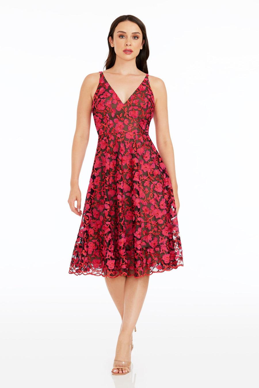 dress the population Elisa Dress white