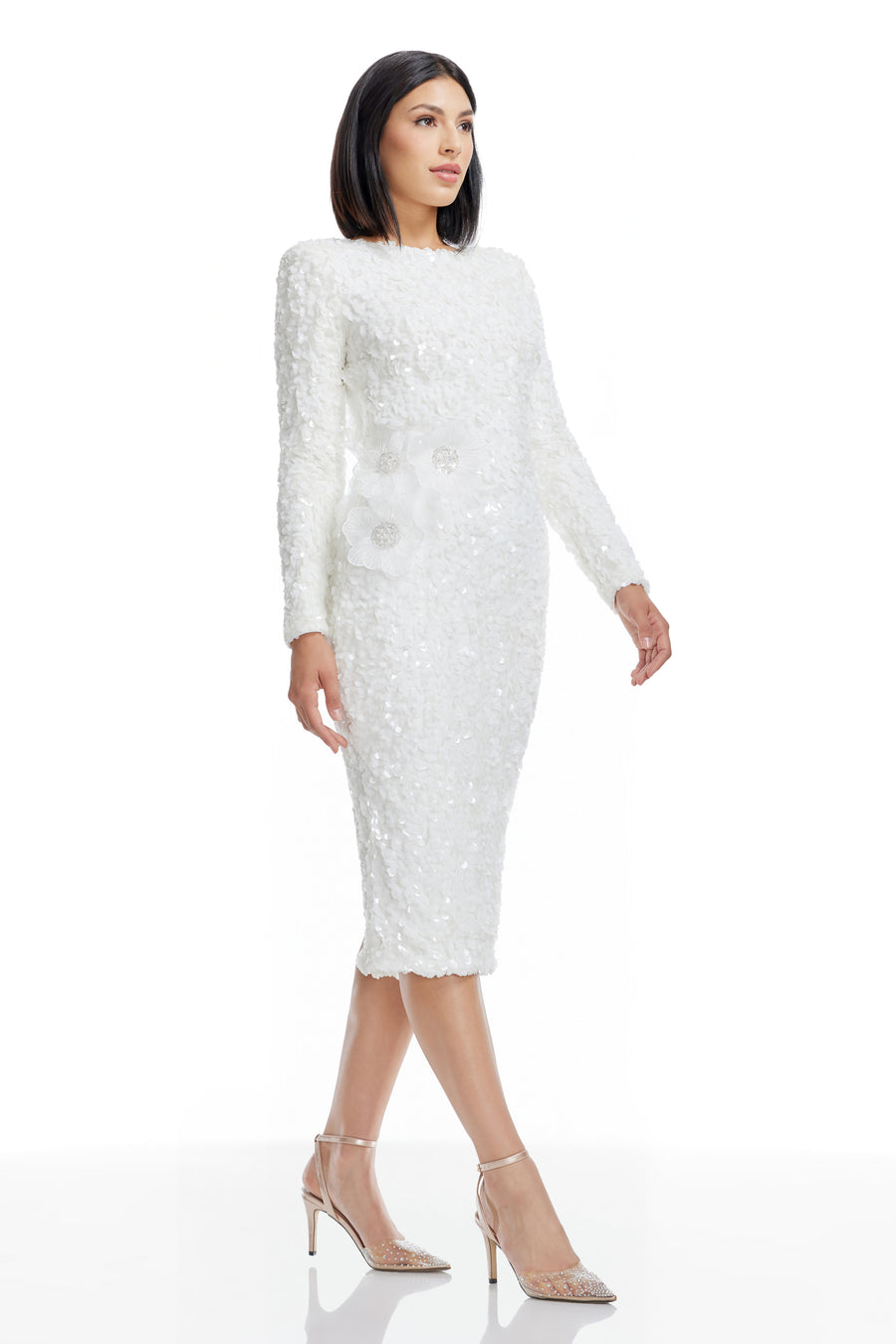 Dress The Population Emmalyn Dress White
