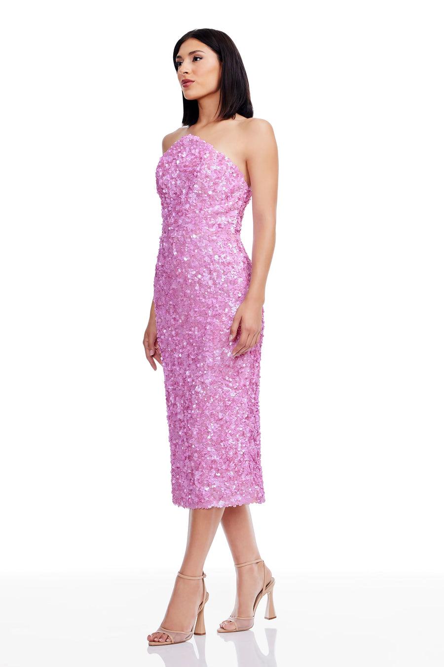 Dress The Population Etta Dress White