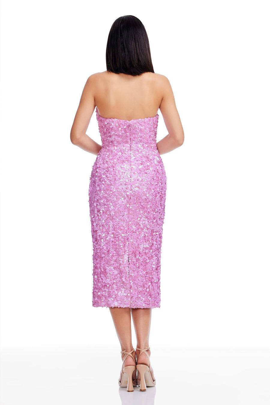 Dress The Population Etta Dress White