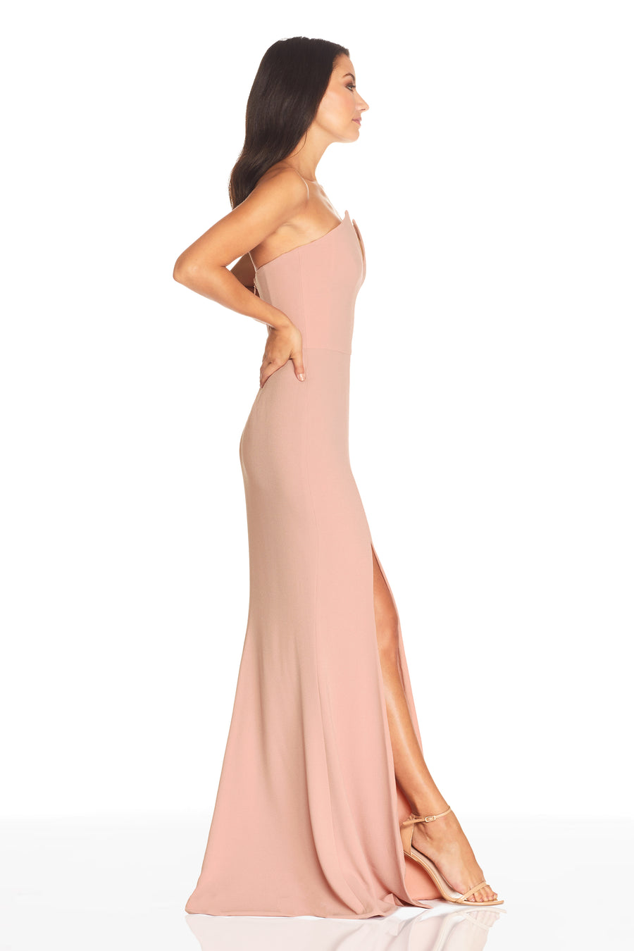 Dress The Population Fernanda Gown White