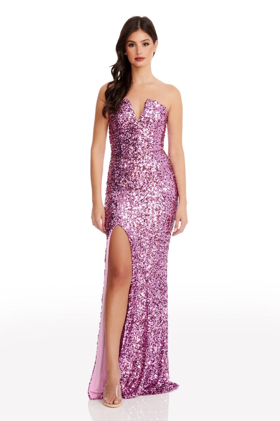 dress the population Fernanda Gown white