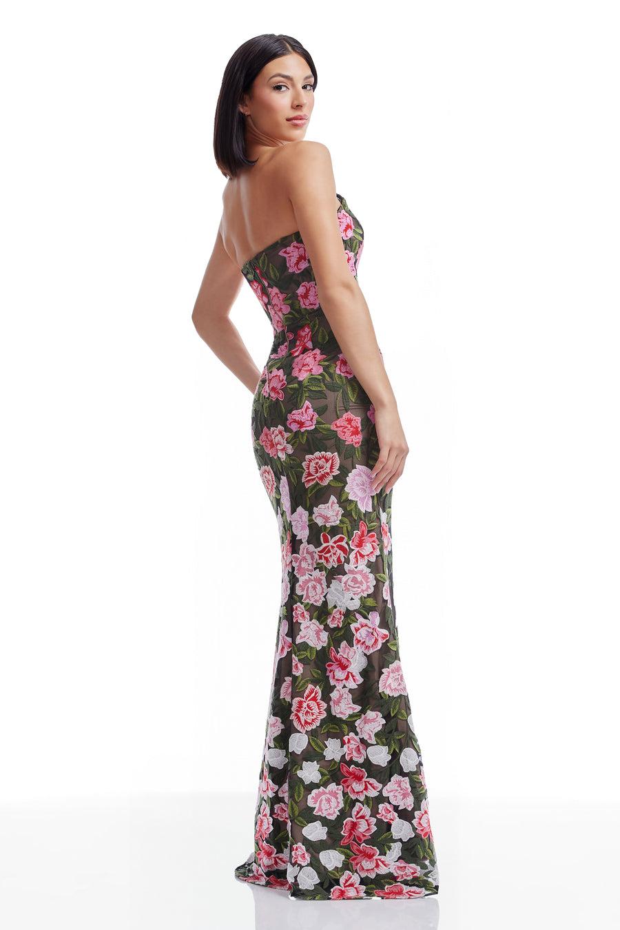 Dress The Population Fernanda Gown White