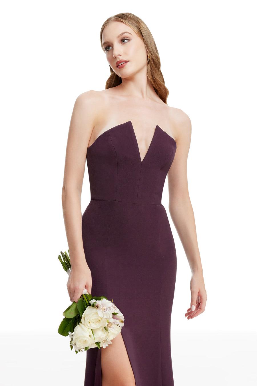 Dress The Population Fernanda Gown White