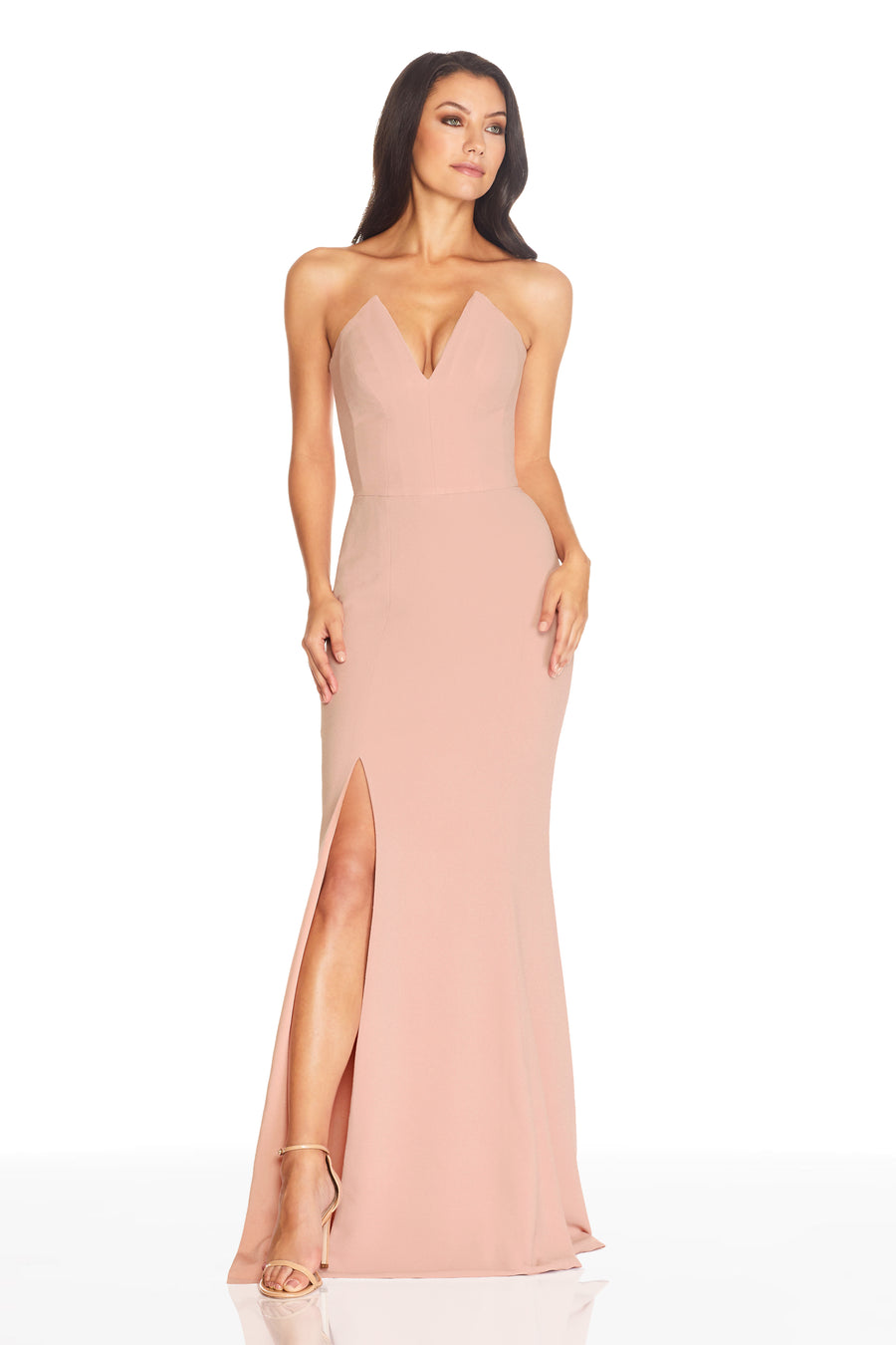 dress the population Fernanda Gown white