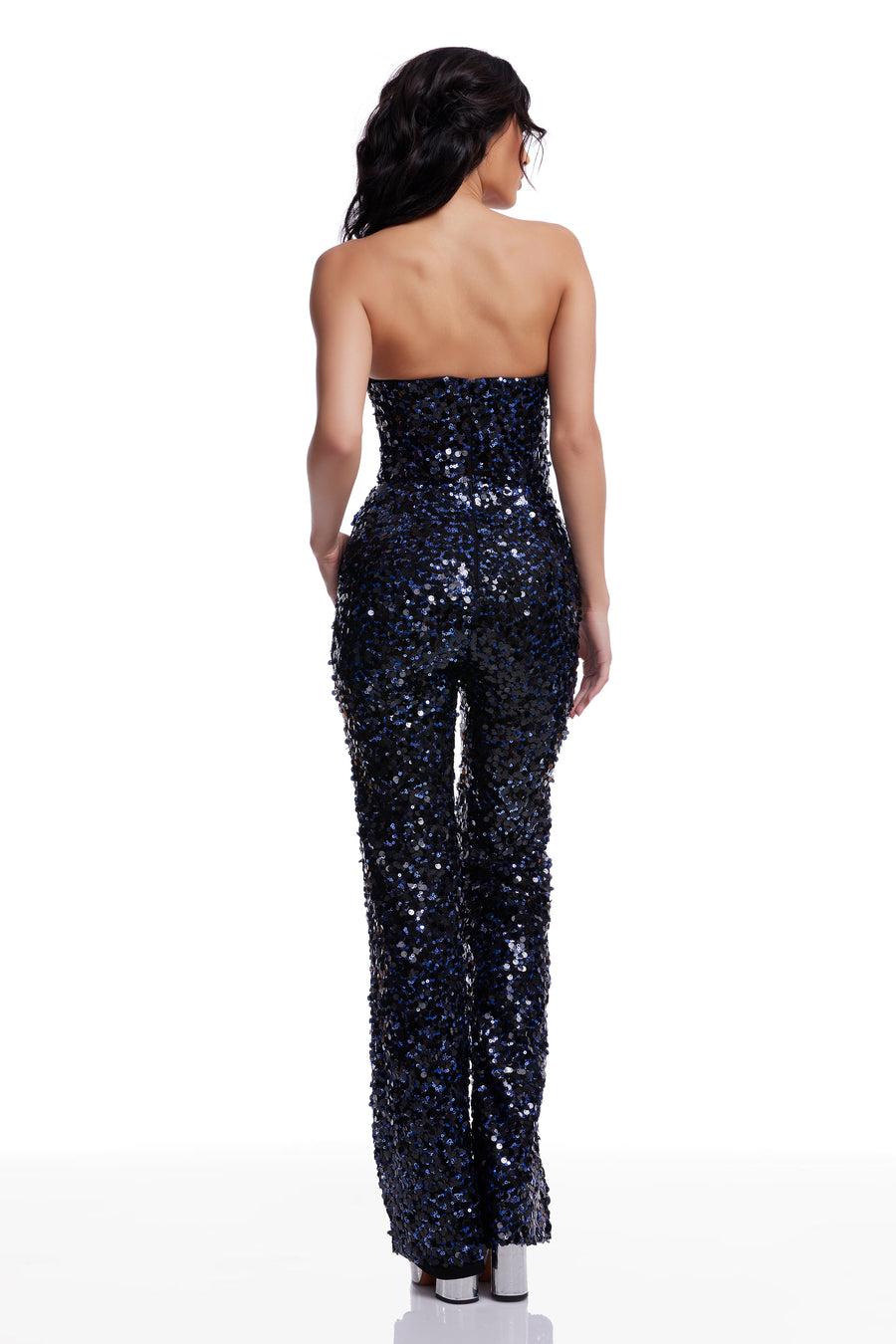 Dress The Population Fernanda Jumpsuit White